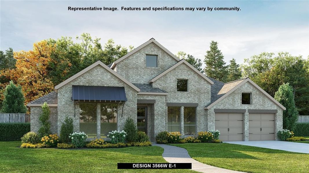 New construction Single-Family house Design 3566W, 1426 Fieldstone Drive, Midlothian, TX 76065 - photo