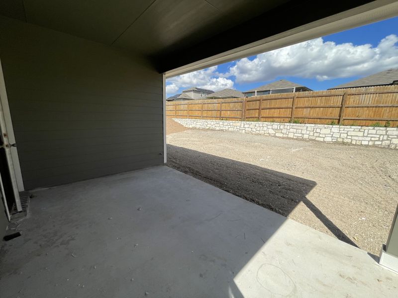 Covered patio