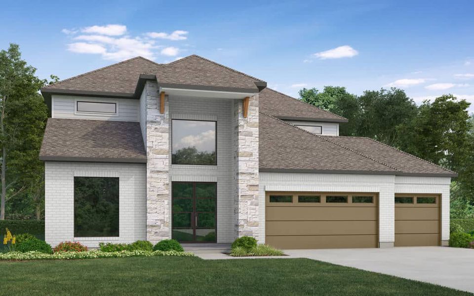 New construction Single-Family house PRIMROSE 3399.3, 29627 Apple Glen Court, Fulshear, TX 77423 - photo