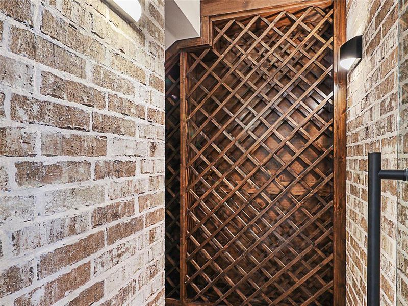 For the wine connoisseur, a wine storage awaits...