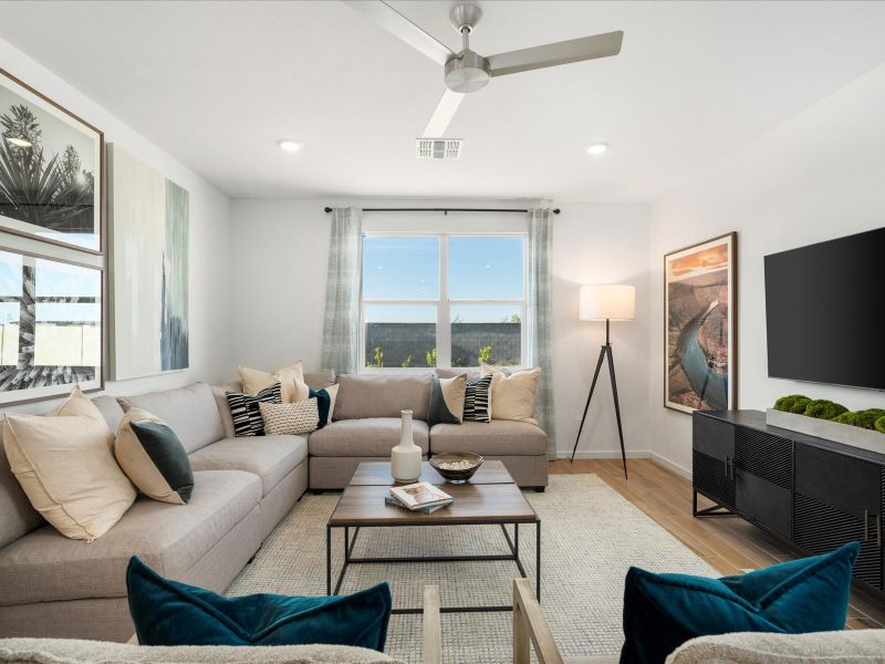 Living Area in Arlo Floorplan at Abel Ranch