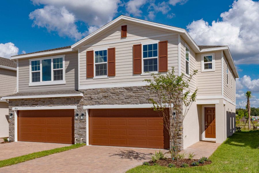 New construction Townhouse house Allendale, 1237 Regal King Drive, Kissimmee, FL 34746 - photo