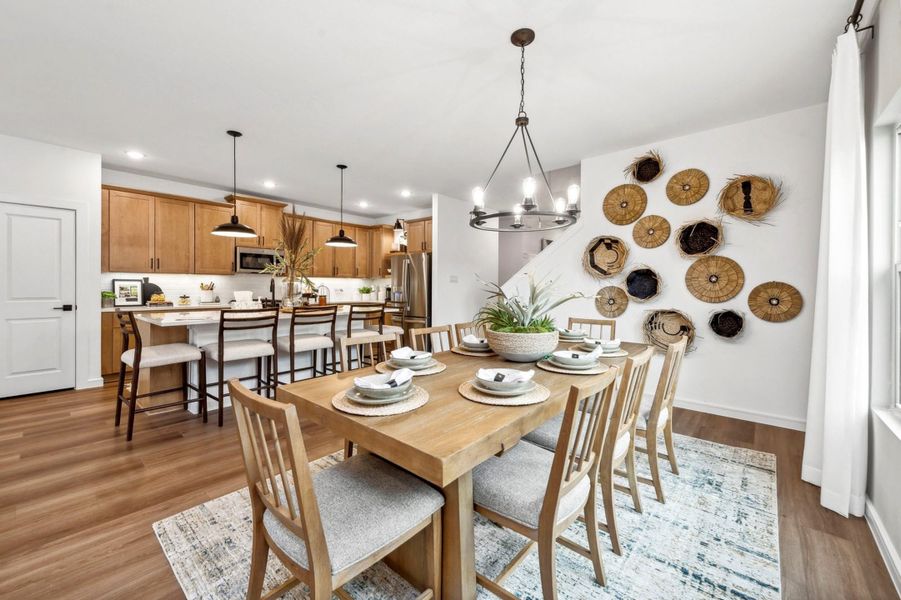 Dining area next to kitchen