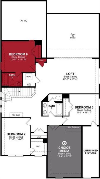 Beazer Homes Woodcreek  Blackburn plan