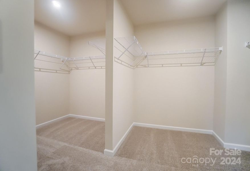 double sided primary closet