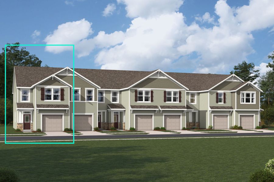 Amira End Craftsman Elevation rendering