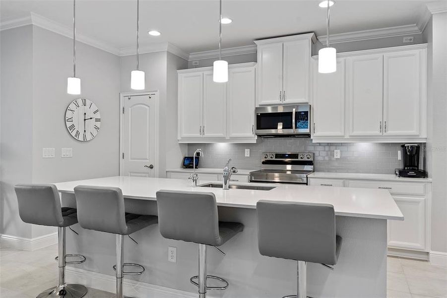 Kitchen with spacious island