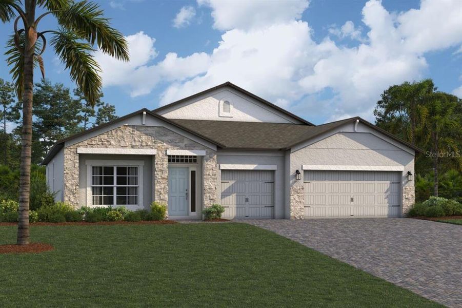 New construction Single-Family house 2473 Clary Sage Drive, Spring Hill, FL 34609 Corina II- photo