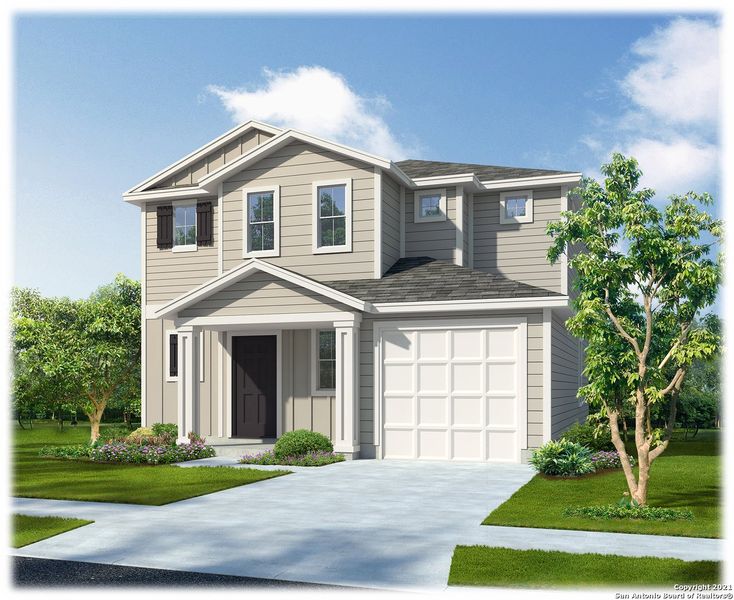 New construction Single-Family house 8230 Titan Belt, San Antonio, TX 78252 The Swift- photo