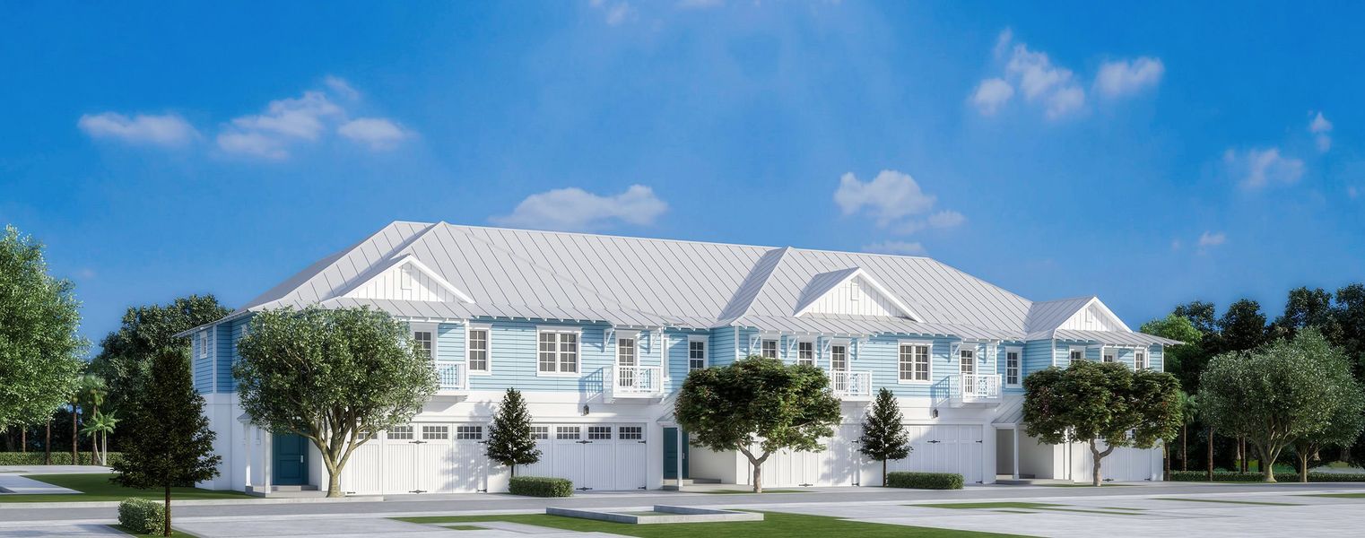 New construction Townhouse house Greenville, 100 Royal Palm Cir., Tequesta, FL 33469 - photo