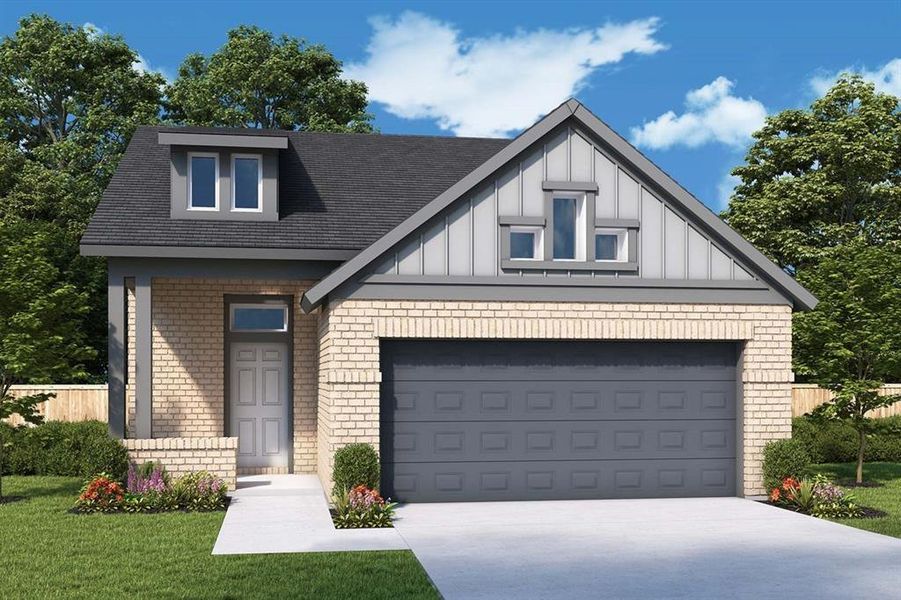 REPRESENTATIVE PHOTO- Photo does not represent actual home options and selection. Ask Sales consultant for specific selections. - Elevation K - Home Estimated to be Completed by January 2025