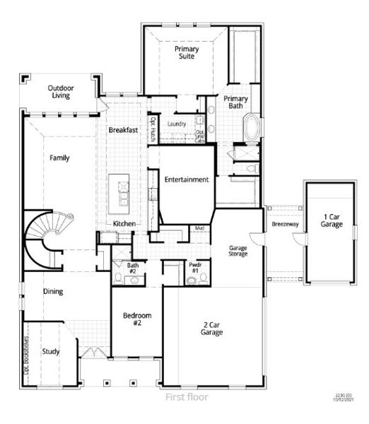 New construction Single-Family house 223G Plan, 117 Villoria Cove, Liberty Hill, TX 78642 - photo