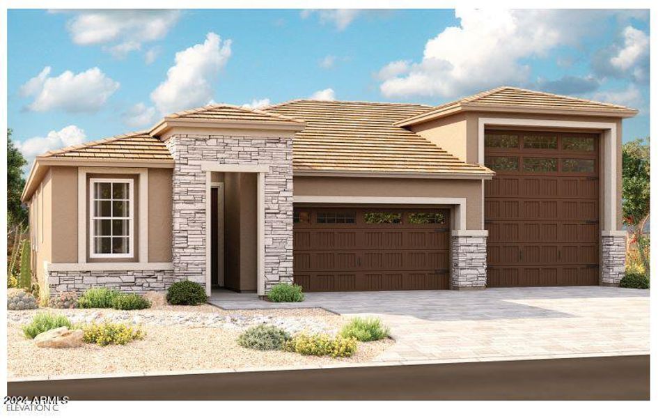 New construction Single-Family house 17552 W Running Deer Trail, Surprise, AZ 85387 Bronze- photo