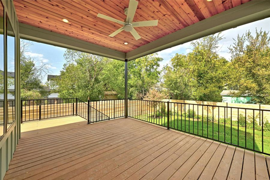 Unbelievable Covered Deck Off of Living Area