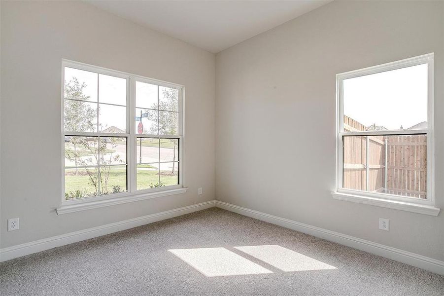 Spare room with carpet flooring