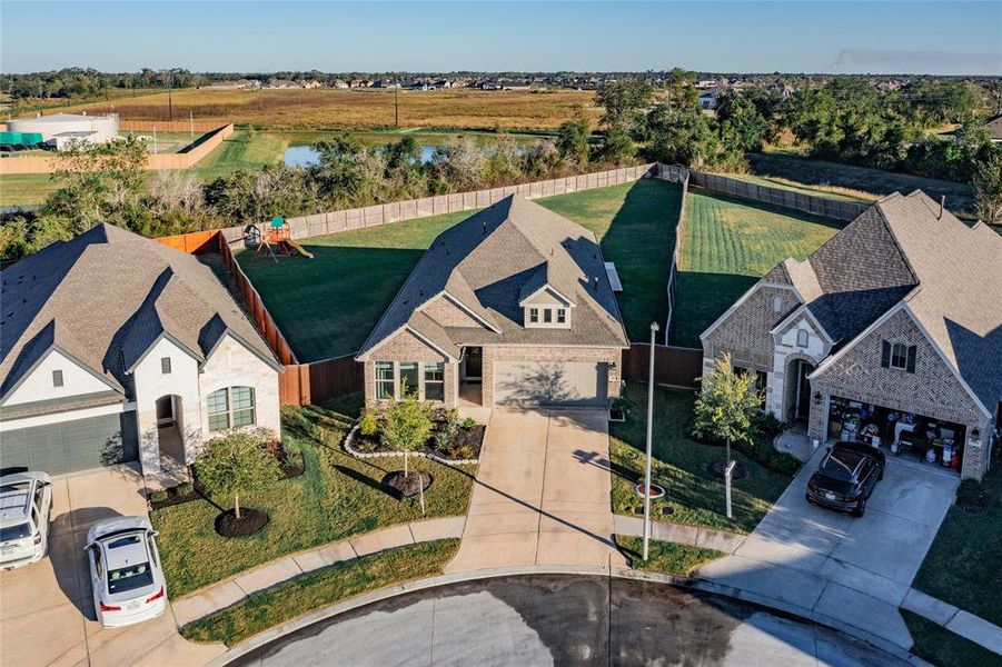 aerial view of your home and entire lot  this has all the privacy you could ask for