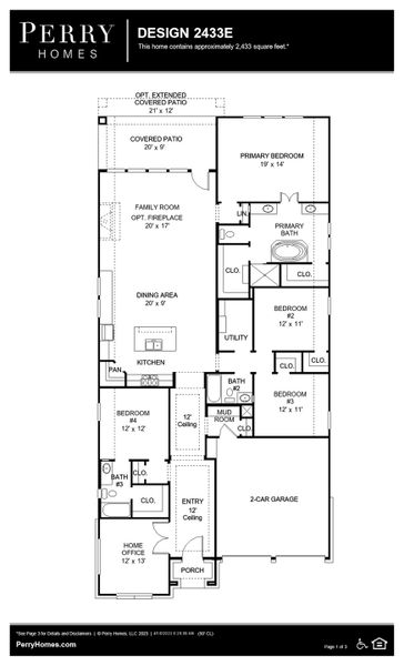 Floor Plan for 2433E