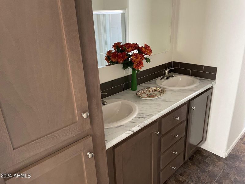 Master bath sinks