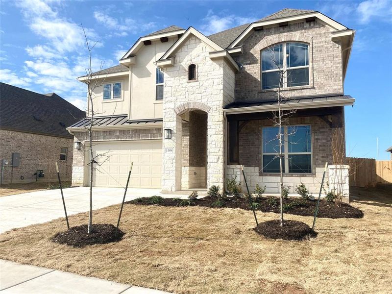 New construction Single-Family house 13708 Jon Ryan Rd, Manor, TX 78653 Premier Series - Magnolia- photo