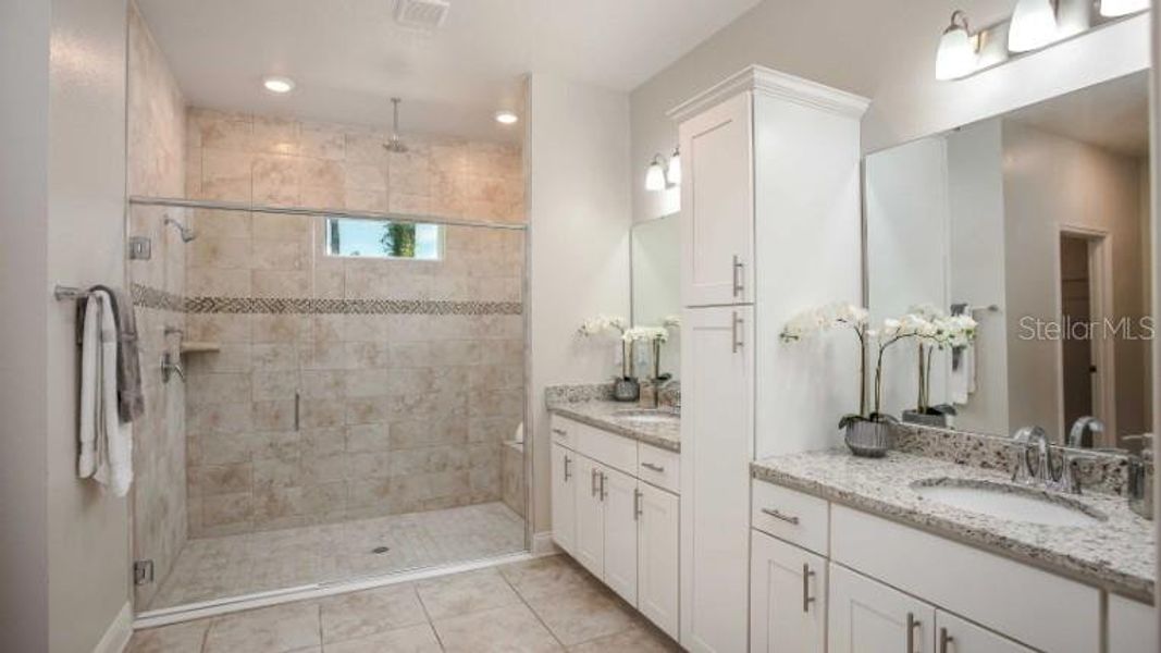 Model Home - Actual features may vary.  This home includes this large shower option!