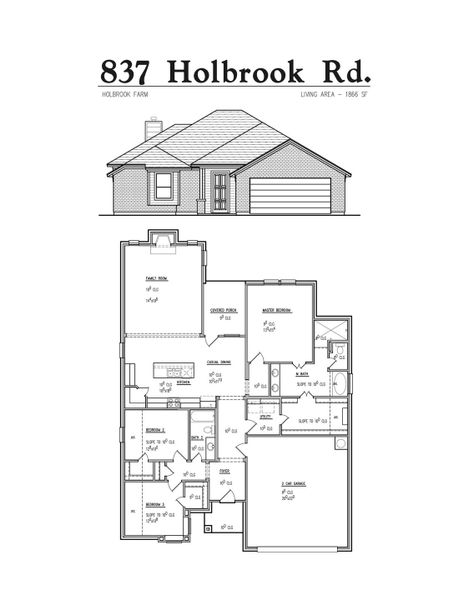 New construction Single-Family house 837 Holbrook, 800 Quill Dr, Springtown, TX 76082 - photo