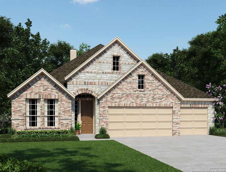 New construction Single-Family house 8741 Gate Forest, Fair Oaks Ranch, TX 78015 Alejandro  Homeplan- photo