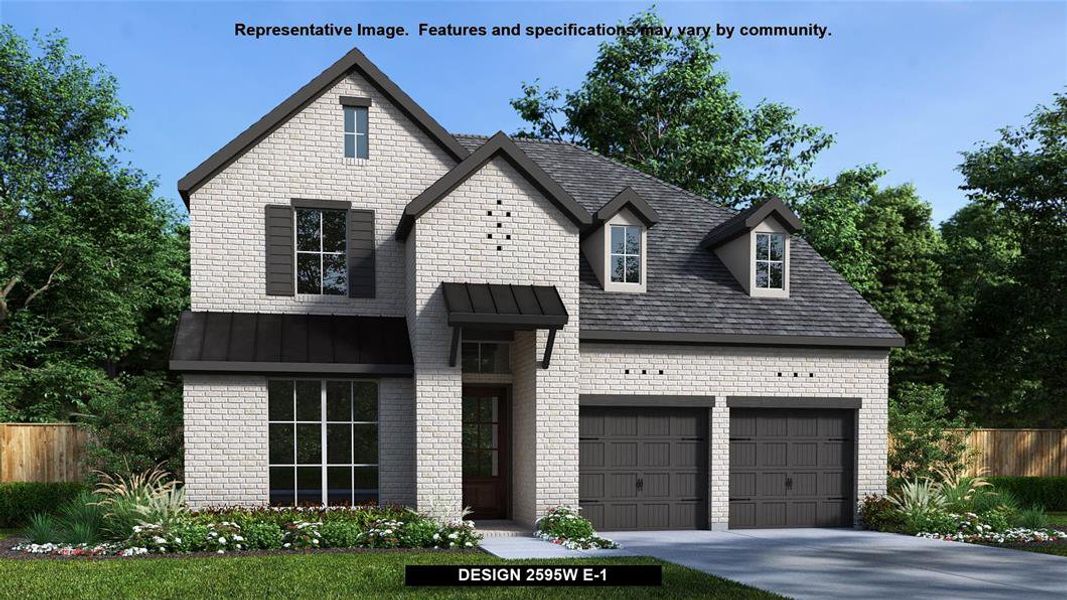 New construction Single-Family house Design 2595W, 5310 Majestic Court, Manvel, TX 77583 - photo