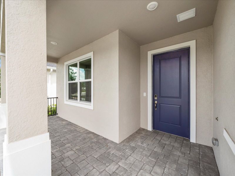 Entry in the Coral floorplan at 6326 NW Sweetwood Drive in Brystol at Wylder