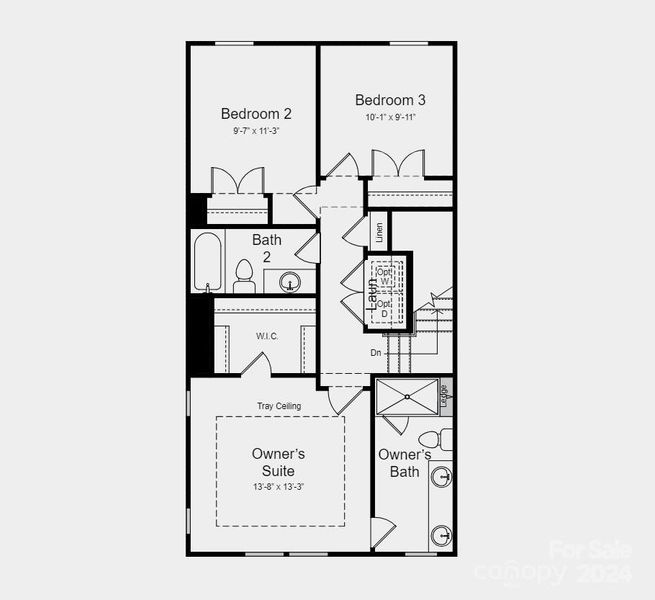 Structural options added include: gourmet kitchen, ledge in Owner's shower.