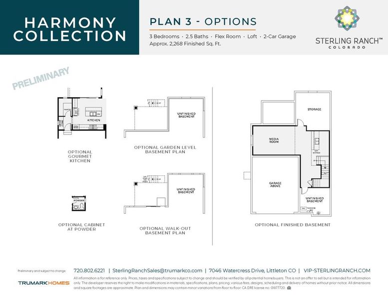 Sterling Ranch Plan 3: 2268 Options