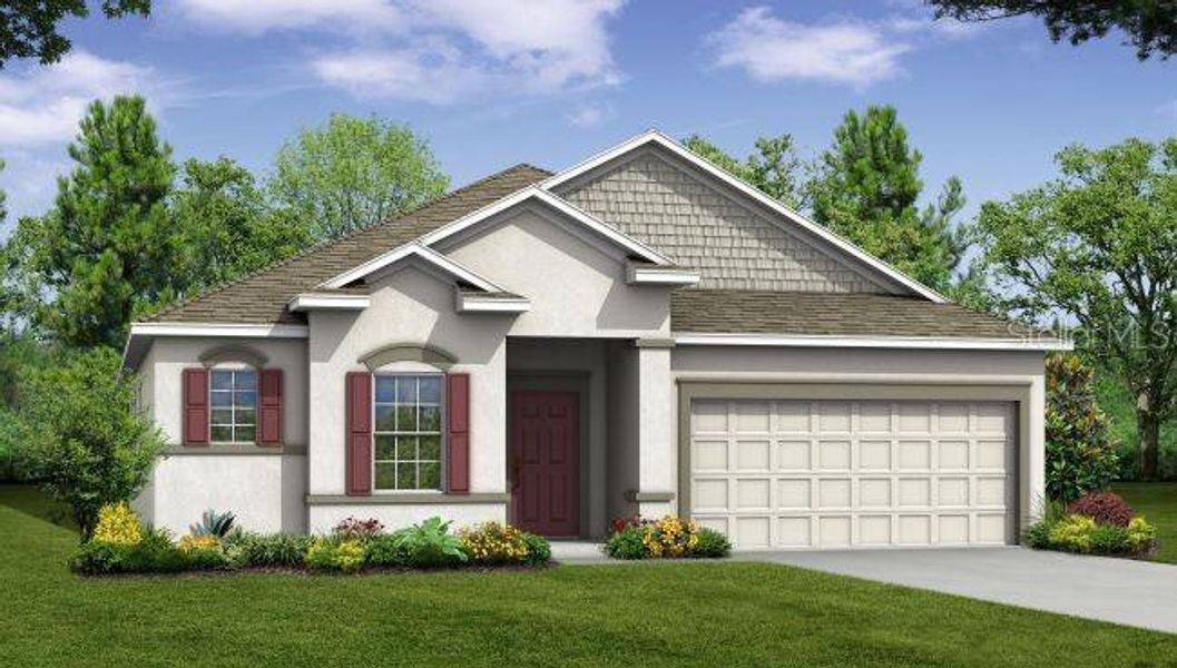Artist Rendering - Actual Home will have a 3 car garge