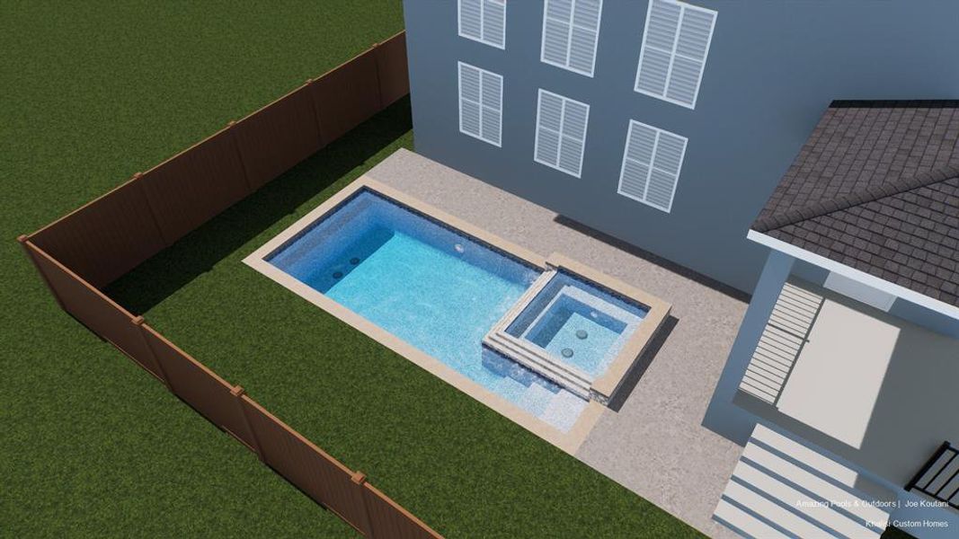 Pool Rendering for illustration purposes only