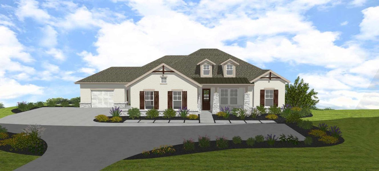New construction Single-Family house The Delaney, 123 Rees Landing Road, Spicewood, TX 78669 - photo