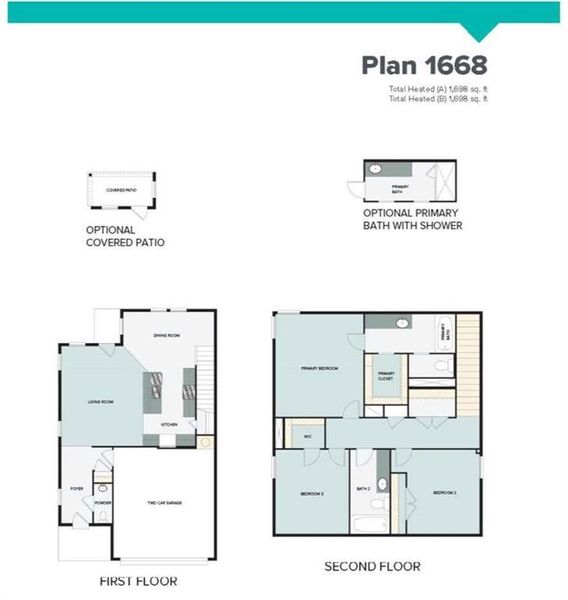 Harvest Ridge 1668 Floor Plan