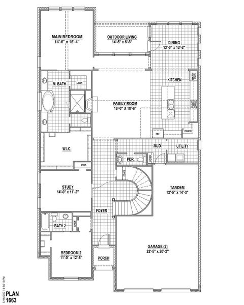 New construction Single-Family house 4441 Durst, Prosper, TX 75078 Plan 1663- photo