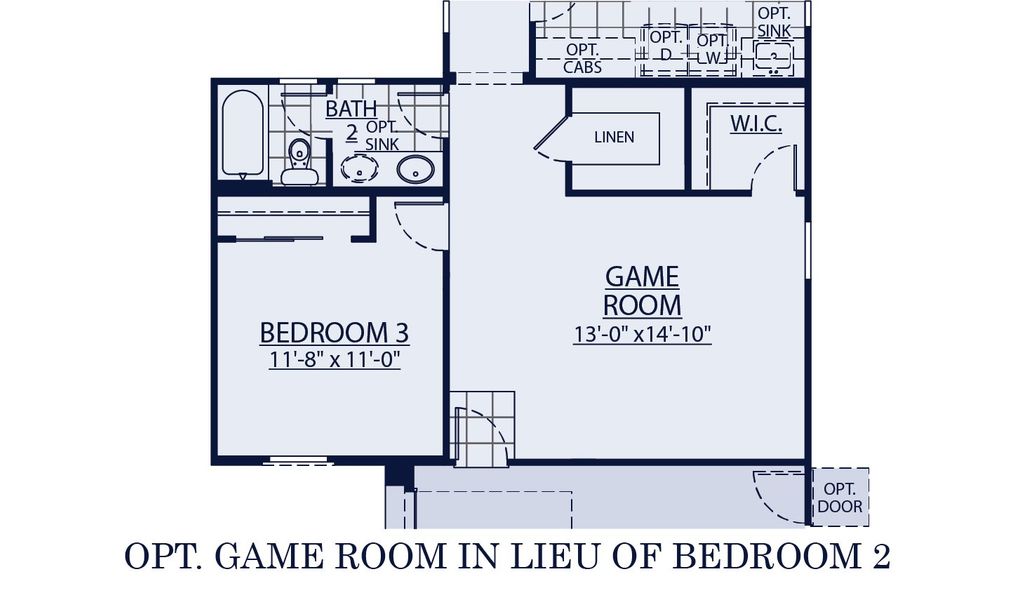 optional game room Lyra floor plan at Harmony at Montecito in Estrella by William Ryan Homes Phoenix