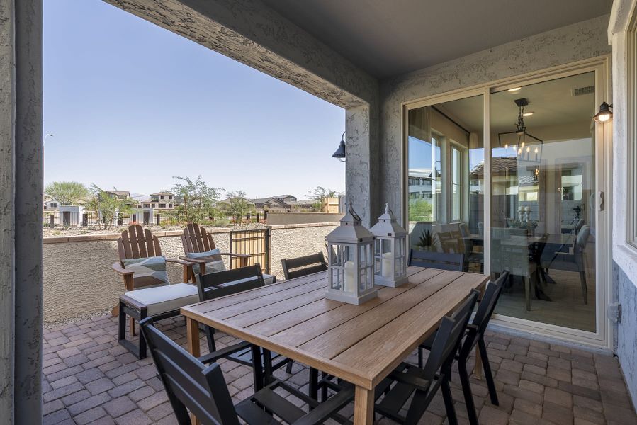 Exterior Backyard | Citron | Greenpointe at Eastmark | New homes in Mesa, Arizona | Landsea Homes