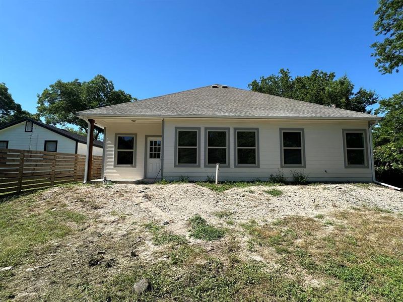 View of rear view of property