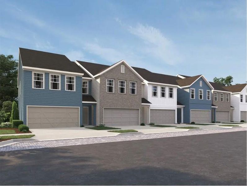 New construction Townhouse house 5138 Arista Drive, Douglasville, GA 30135 Foxglove Homeplan- photo