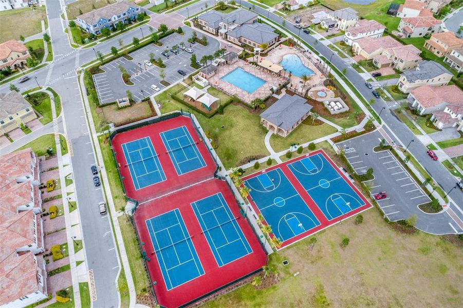 Tennis and Basketball courts