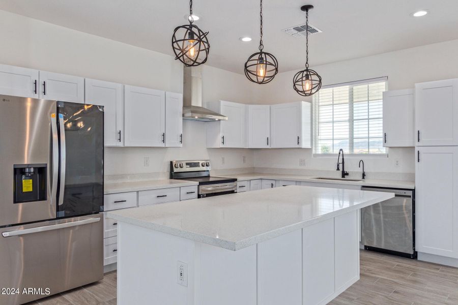 Kitchen all stainless steel appliances