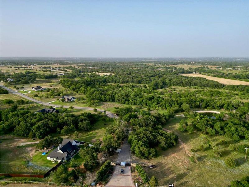 Bird's eye view featuring a rural view