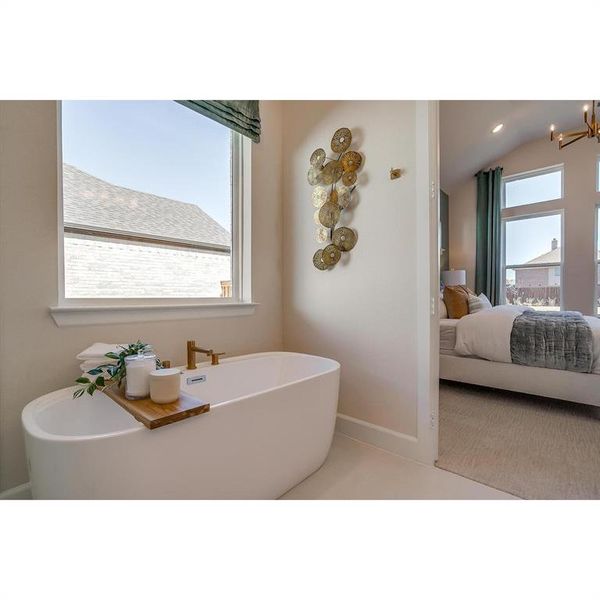 The El Paso II Floorplan - Owner's Bath with  Optional Freestanding Tub