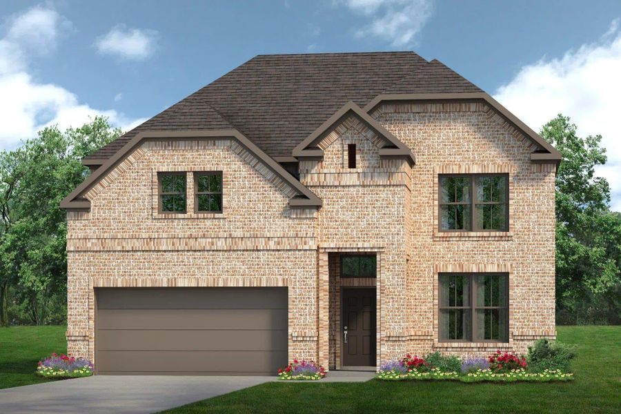 Elevation A | Concept 2844 at Hunters Ridge in Crowley, TX by Landsea Homes