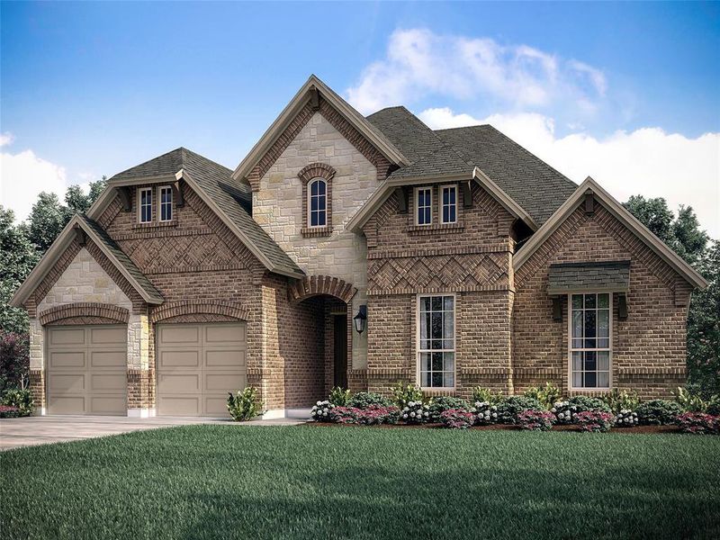 New construction Single-Family house 403 Caddo Ridge Drive, Mansfield, TX 76063 Hartford- Front Entry- photo