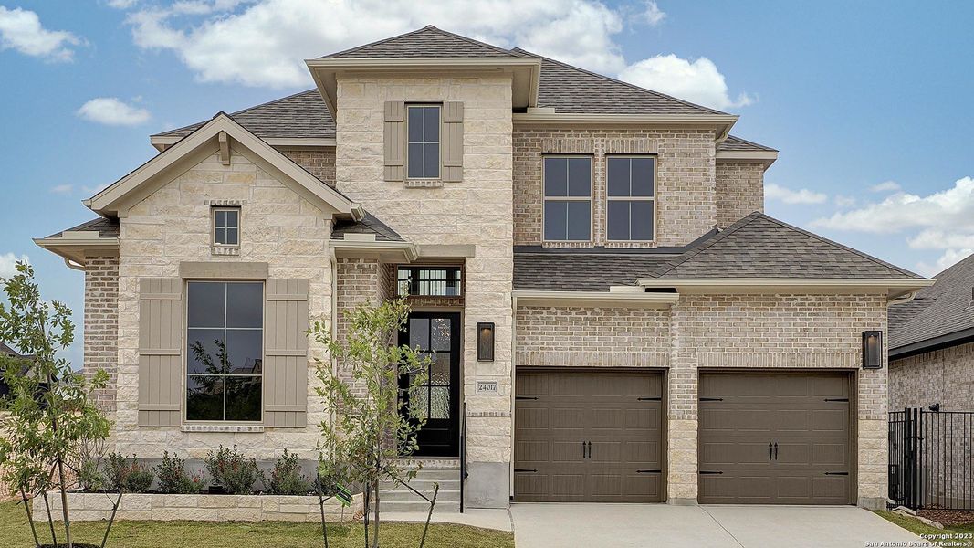 New construction Single-Family house 24017 Sidehill Lie, San Antonio, TX 78261 Design 2722H- photo
