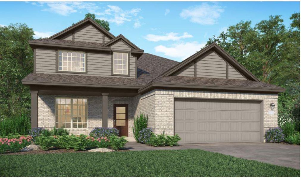 New construction Single-Family house 3307 Climbing Garden Drive, Conroe, TX 77301 Dewberry II- photo