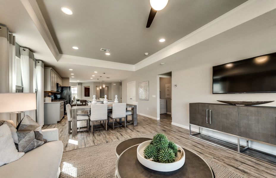 Open concept throughout main living areas