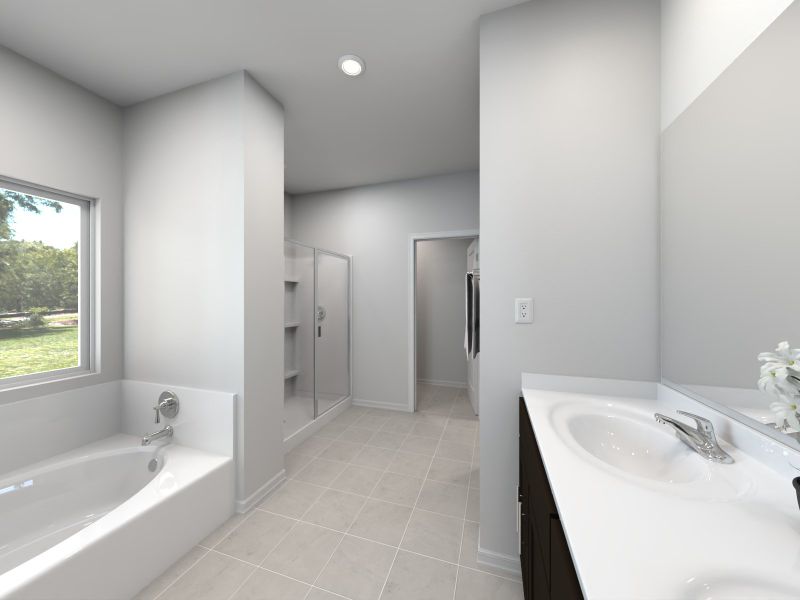 Rendering of Bathroom in Sawyer floorplan