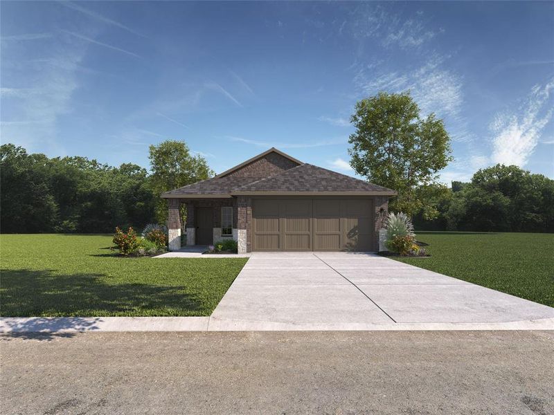 New construction Single-Family house 13508 Stage Coach Lane, Cresson, TX 76035 AMBER- photo